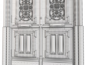 Entrance classic door 109 3D मॉडल