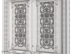 Entrance classic door 109 3D मॉडल