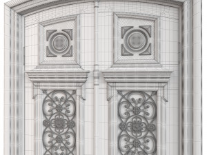 Entrance classic door 109 3D मॉडल