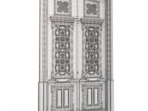 Entrance classic door 109 3D मॉडल