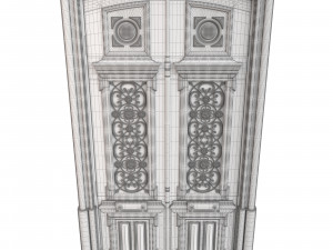 Entrance classic door 109 3D मॉडल