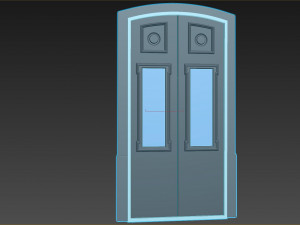 Entrance classic door 109 3D मॉडल