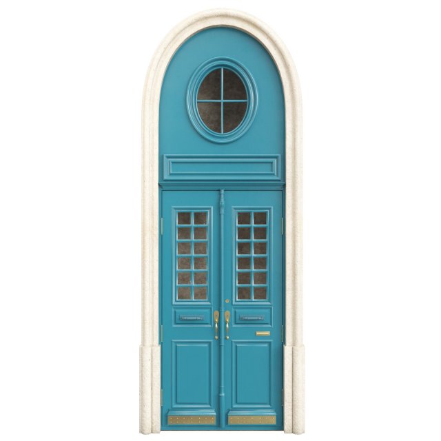 Entrance classic door 110 3D 模型 .c4d .max .obj .3ds .fbx .stl .blend