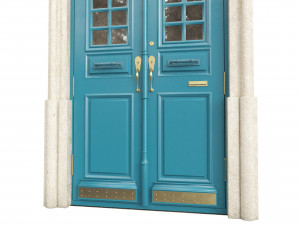 Entrance classic door 110 3D 模型