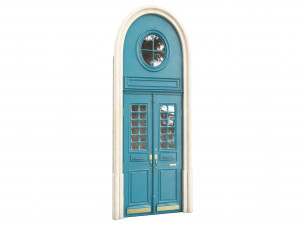 Entrance classic door 110 3D 模型