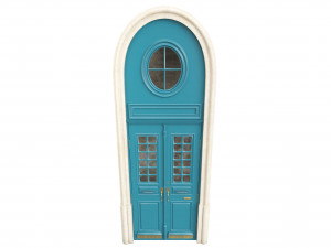 Entrance classic door 110 3D 模型