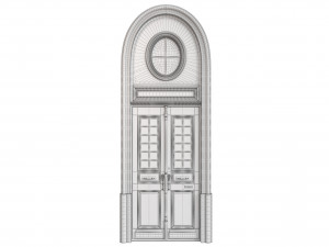 Entrance classic door 110 3D 模型