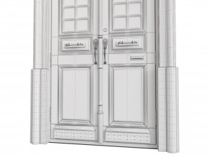 Entrance classic door 110 3D 模型