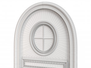 Entrance classic door 110 3D 模型