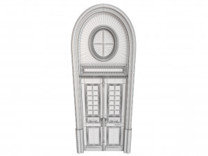 Entrance classic door 110 3D 模型