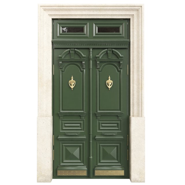 Entrance classic door 111 Modello 3D .c4d .max .obj .3ds .fbx .stl .blend 