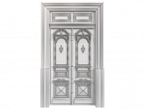 Entrance classic door 111 Modello 3D