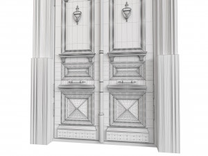 Entrance classic door 111 Modello 3D
