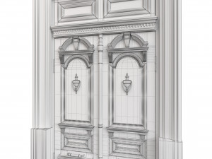 Entrance classic door 111 Modello 3D