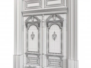 Entrance classic door 111 3D Model