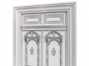 Entrance classic door 111 Modello 3D