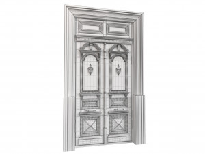 Entrance classic door 111 Modello 3D
