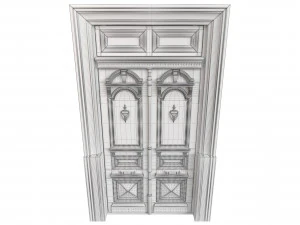Entrance classic door 111 3D Model