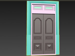 Entrance classic door 111 Modello 3D