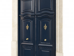 Entrance classic door 112 3D Model