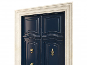 Entrance classic door 112 3D Model