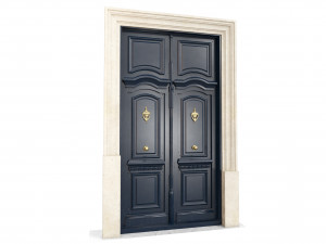 Entrance classic door 112 3D Model