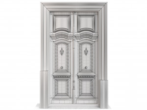Entrance classic door 112 3D Model