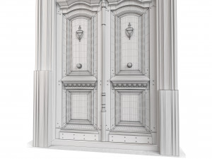 Entrance classic door 112 3D Model