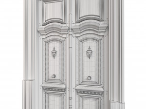 Entrance classic door 112 3D Model