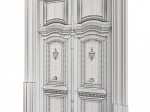 Entrance classic door 112 3D Model