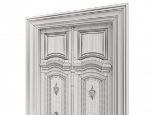 Entrance classic door 112 3D Model