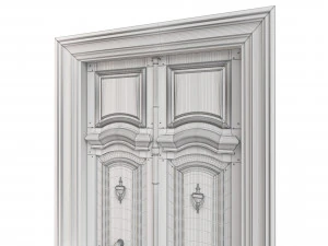 Entrance classic door 112 3D Model