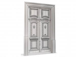 Entrance classic door 112 3D Model