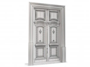 Entrance classic door 112 3D Model