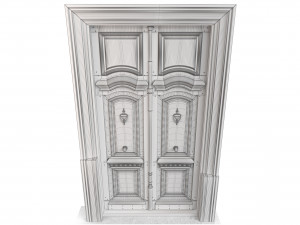 Entrance classic door 112 3D Model