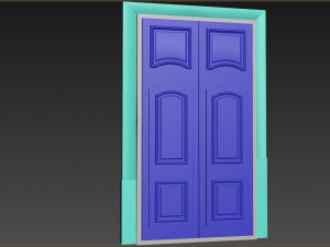 Entrance classic door 112 3D Model