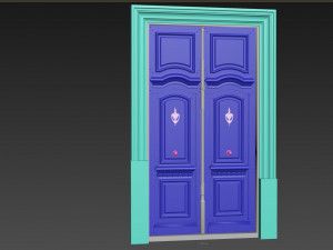 Entrance classic door 112 3D Model