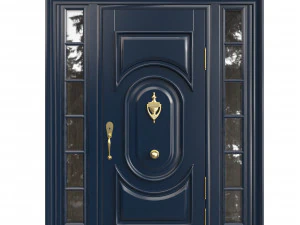 Porte d'entr&eacute;e classique 113 Modèle 3D