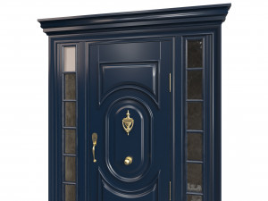 Entrance classic door 113 3D मॉडल
