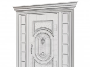 Entrance classic door 113 3D मॉडल