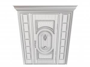 Entrance classic door 113 3D मॉडल