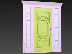 Entrance classic door 113 3D मॉडल