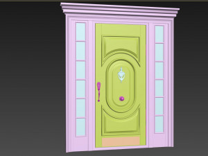 Entrance classic door 113 3D मॉडल
