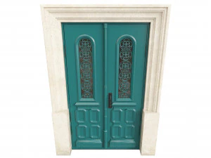 Entrance classic door 114 3D Model