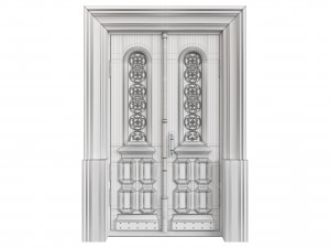Entrance classic door 114 3D मॉडल