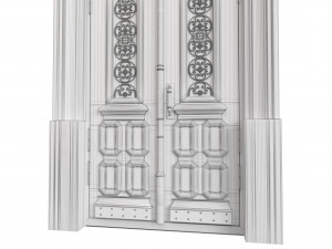 Entrance classic door 114 3D मॉडल