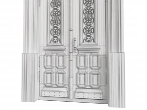 Entrance classic door 114 3D Model