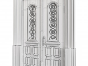 Entrance classic door 114 3D मॉडल