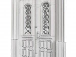Entrance classic door 114 3D Model