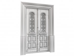 Entrance classic door 114 3D मॉडल
